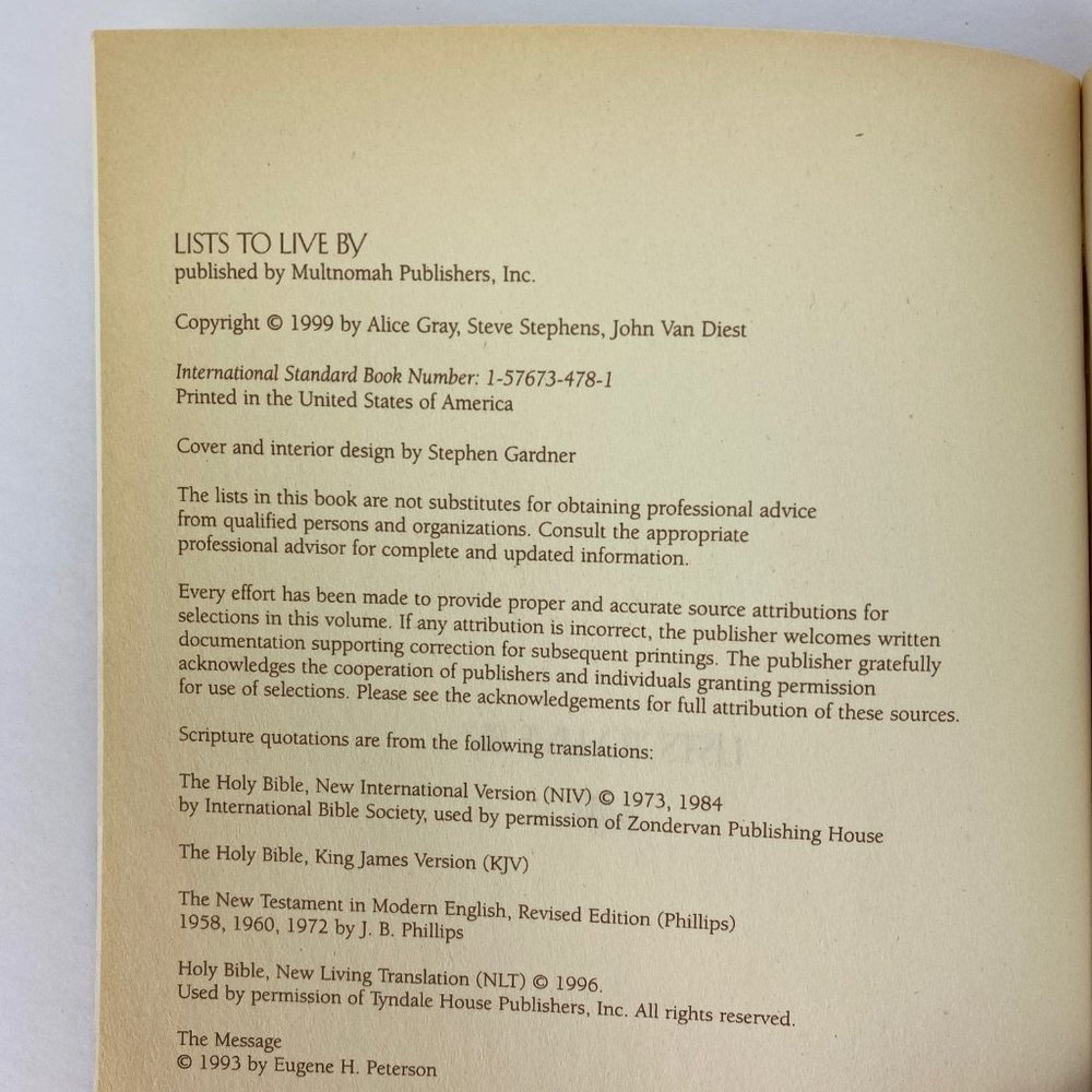 Lists To Live By Book 📚 The First Collection - Picture 5 of 10